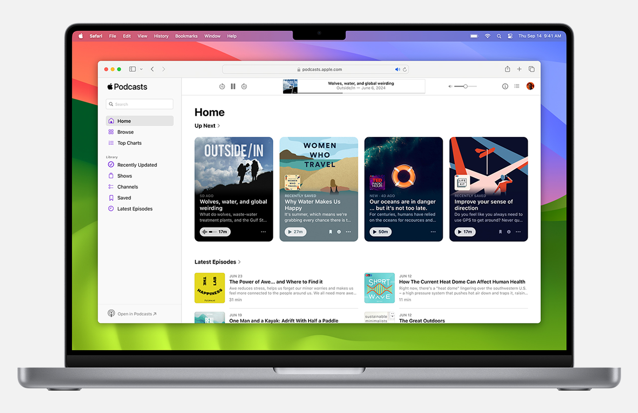 웹 버전 Apple팟캐스트